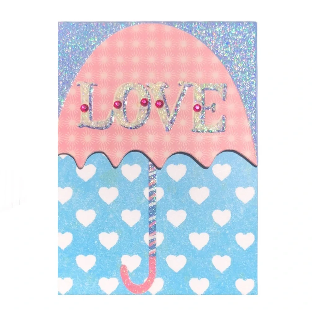 Punch Studio Embellished Mini Notepad ~ Shower of Love (71302)